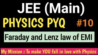 JEEMain  Physics PYQ  10  Faraday and Lenz law of EMI  iSCIENCE [upl. by Annahsirhc]