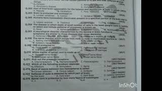 MDCAT PAST PAPER MCQS [upl. by Etnahsal]