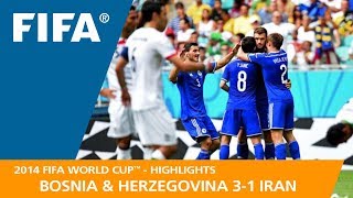 Bosnia amp Herzegovina v Iran  2014 FIFA World Cup  Match Highlights [upl. by Ennaerb]