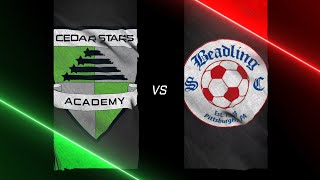 Cedar Stars Academy Monmouth 0 vs Beadling SC 0  U15 MLS Next  10262024 [upl. by Oilasor]