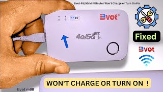 Bvot 4G5G MiFi Router Wont Charge or Turn On Fix [upl. by Ahsemrak801]