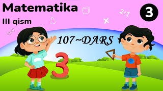 3sinf matematika 107dars  O‘qli simmetriya [upl. by Meyeroff]