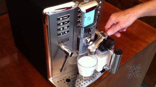 Gaggia Accademia  35  Making a Cappuccino [upl. by Langdon]