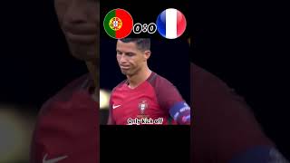 Portugal vs France 10 match highlights shorts football ronaldo sad moment worldcup fifa [upl. by Onilecram]