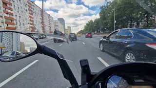 BMW C650 Sport  Большой каменный мост  60 лет Октября 14062024 [upl. by Yanttirb498]