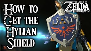 Breath of the Wild  How to get the Hylian Shield Legend of Zelda [upl. by Southard]