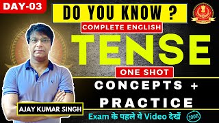 Tense Day 03  Concepts  Practice  Ajay Sir MB Books  Target SSC CGL 2024  SSC CGL MAINS [upl. by Eirrem33]