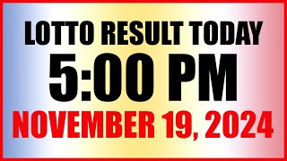 PCSO Lotto Result Today November 23 2024 [upl. by Atinihs]