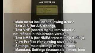 AIS Tester description part 1 [upl. by Suolevram]