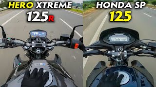 Hero Xtreme 125R vs Honda SP 125 Ride Comparison Review  Which One to Buy in 2024 [upl. by Subir275]