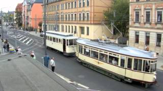 140 Jahre Straßenbahn in Dresden [upl. by Mlehliw]