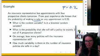 Expected Value Variance and Standard Deviation for a Binomial Distribution [upl. by Anaillil9]