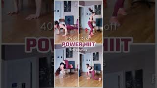 POWER HIIT WORKOUT  Intense  No Equipment💥 [upl. by Ennail]