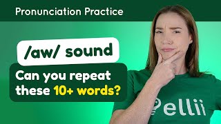 Practicing ɑw – English Pronunciation Lesson Part 2 [upl. by Tilney]