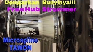 Bunyi Hub Freehub Strummer 4 in 1 MT650 Bearing Tawon  Microspline 12 speed [upl. by Kegan]