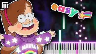 Gravity Falls Intro  easy piano [upl. by Ednutabab]