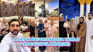 A DAY IN ABU DHABI WITH FAMILY  SEA WORLD amp BEAUTIFUL MOSQUE🕌 🌊 [upl. by Willner964]