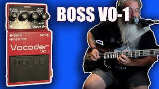 Boss V01 Vocoder on Bass [upl. by Nakasuji]