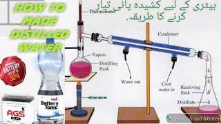 Distilled Water Project  Distilled Water Apparatus  How to use distilled water apparatus  Made [upl. by Enniotna]