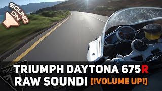 Triumph Daytona 675R RAW onboard sound Volume up [upl. by Llednahs]