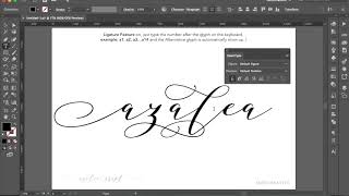 How to Access Alternative Glyphs only with Ligature  Azalea [upl. by Ordnaxela383]