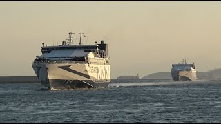 Afternoon Ship Spotting at Piraeus Port in 4K  Summer 2023 Part 2 [upl. by Arundel612]