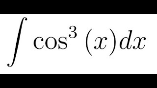 Integração por substituição Integral do cosseno elevado ao cubo de x [upl. by Kaazi]