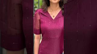 Kurti with flap neck shortvideos sho [upl. by Eynahpets]