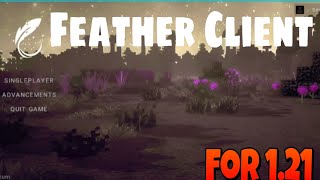 Feather Client Mcpe 121No Clickbait [upl. by Nahtnhoj]