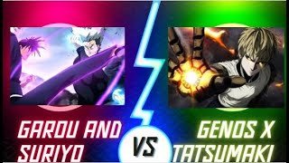 Genos  Tatsumaki VS Garou and Suiryu Caution Garou and Suiryu are too op  TSB Roblox [upl. by Mattias]