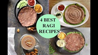 4 BEST RAGI RECIPES  RAGI BREAKFAST RECIPES FOR DIABETES [upl. by Abbottson696]