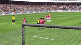 Fifa 10  AMAZING Free Kick 720p HD [upl. by Bik715]