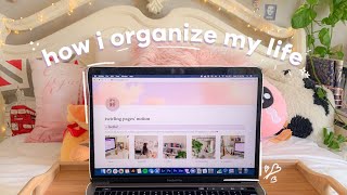 how i organize my life notion tour  free template [upl. by Etnomed]