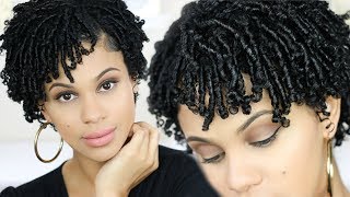 How To Finger Coils on Short Natural Hair [upl. by Veradia]