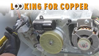 Scrapping A Washer for Copper Wire amp Electric Motor [upl. by Enegue]