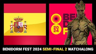 Benidorm Fest 2024 SemiFinal 2 Live Watchalong  Community Voting [upl. by Anna-Maria612]