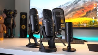 BEST YOUTUBER MICS  Razer Seiren X Blue Yeti Samson G Track Pro  Rode NTUSB [upl. by Okimuk]