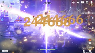 Charged Attack Hits ×26 Itto vs 8000Pts【Genshin Impact】 [upl. by Yerd]