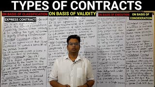 Types of Contracts  Contract contract in Telugucontract law blaw bisinesslaw [upl. by Spain]