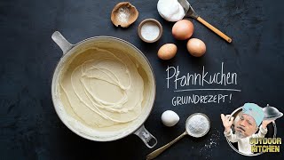 Hausgemachte Pfannekuchen Das einfache Grundrezept für Pfannkuchen [upl. by Nej771]