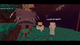 Nos vamos al Nether sale mal  Minecraft 8 [upl. by Galven]