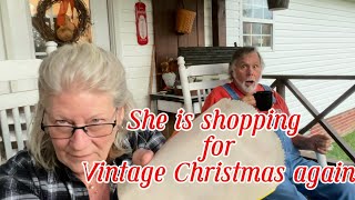 Shopping for MORE Vintage Christmas  Vintage Christmas Haul [upl. by Eenat]