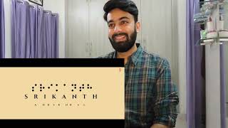 SRIKANTH Official Trailer RAJKUMMAR RAO  JYOTIKA ALAYA  TUSHAR HIRANANDANI  REACTION REVIEW [upl. by Jeniece]