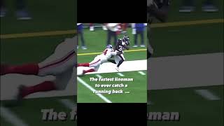 The fastest lineman to ever catch a running back [upl. by Manthei]