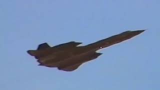 SR71A Blackbird super low pass at Nellis AFB with full burners blackbird SR71 flyby Airshow [upl. by Honan527]