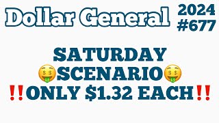 2024677💥Dollar General Couponing‼️SATURDAY SCENARIO‼️ONLY 132 EACH‼️Must Watch👀👀 [upl. by Melia]