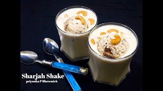 Milk shake  Sharjah shake recipe  Milk banana smoothie recipe [upl. by Sorac817]