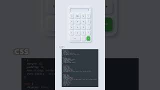 Neumorphic Calculator using HTML CSS and JavaScript html css javascript coding webdesign [upl. by Nwahsd905]