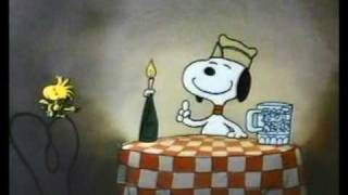 Peanuts  Snoopy drunk on root beer  Happy Dance [upl. by Llenwahs]