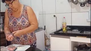 preparando o almoçoArroz com linguiçafarofa de abóbora com ovo [upl. by Ginny186]